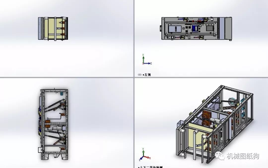 6-10KV電源開關柜三維模型圖Solidworks設計