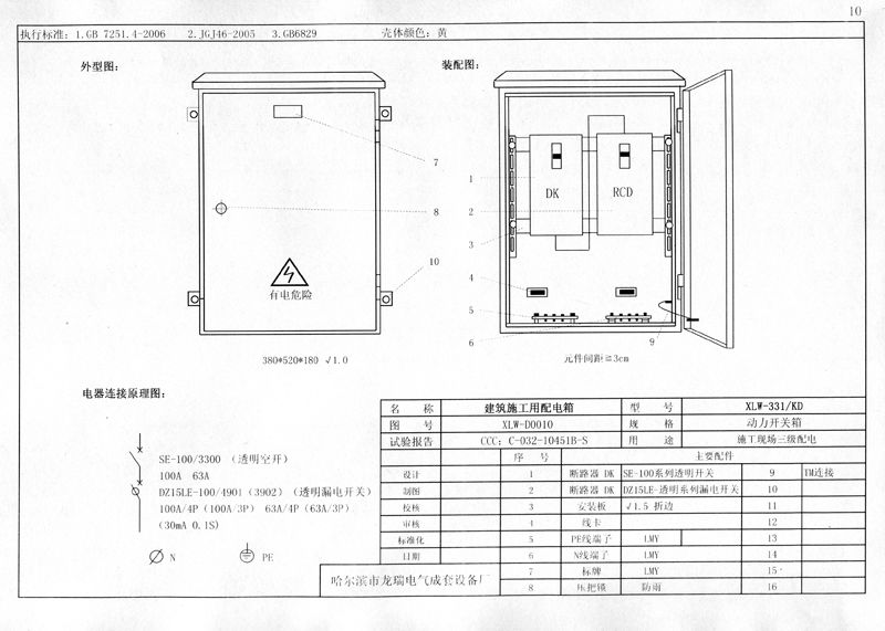 從變壓器到配電箱！臨時電源線連接和配電箱配置標準圖！